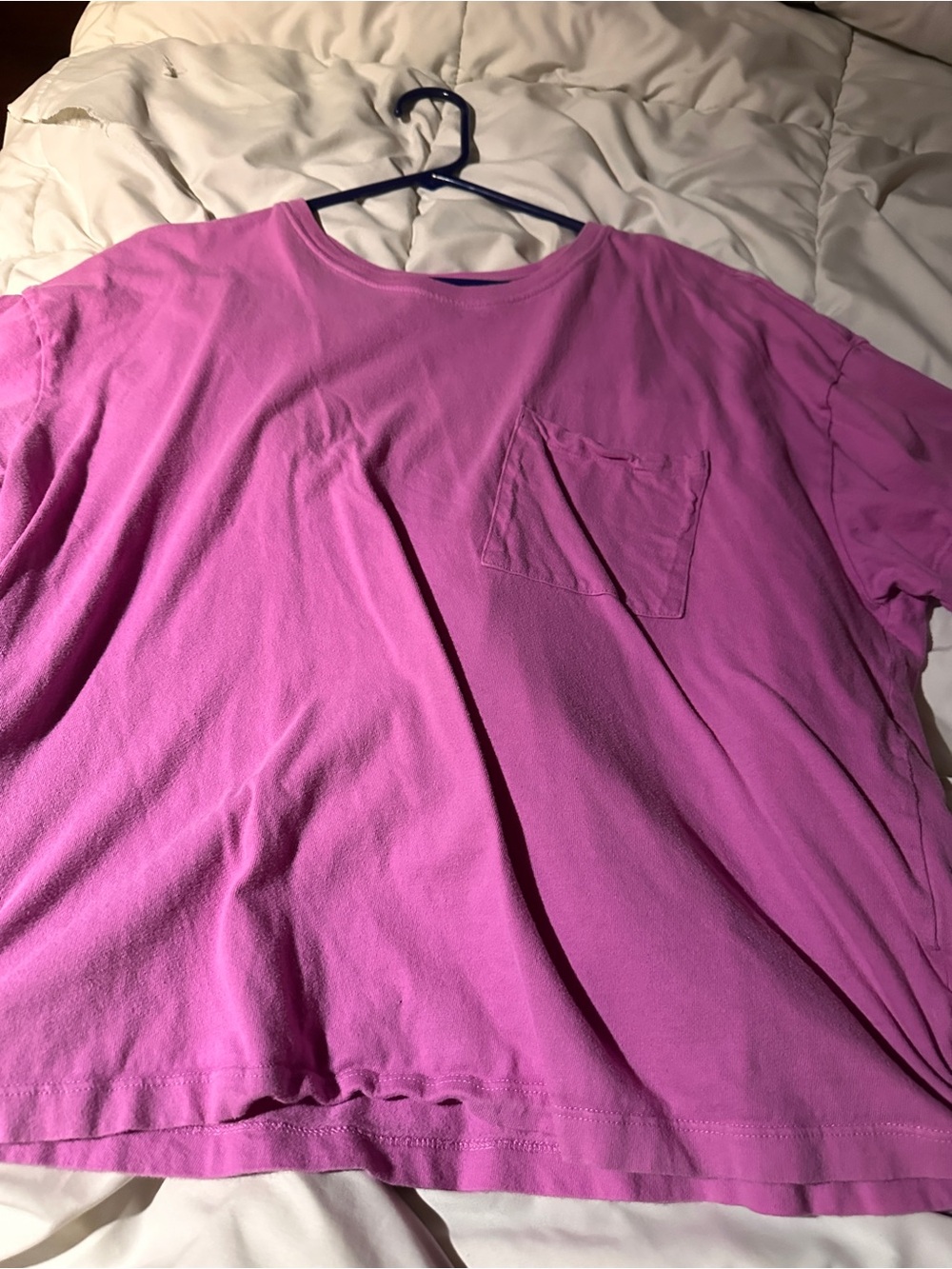 Casual Women's Pink Pocket Tee